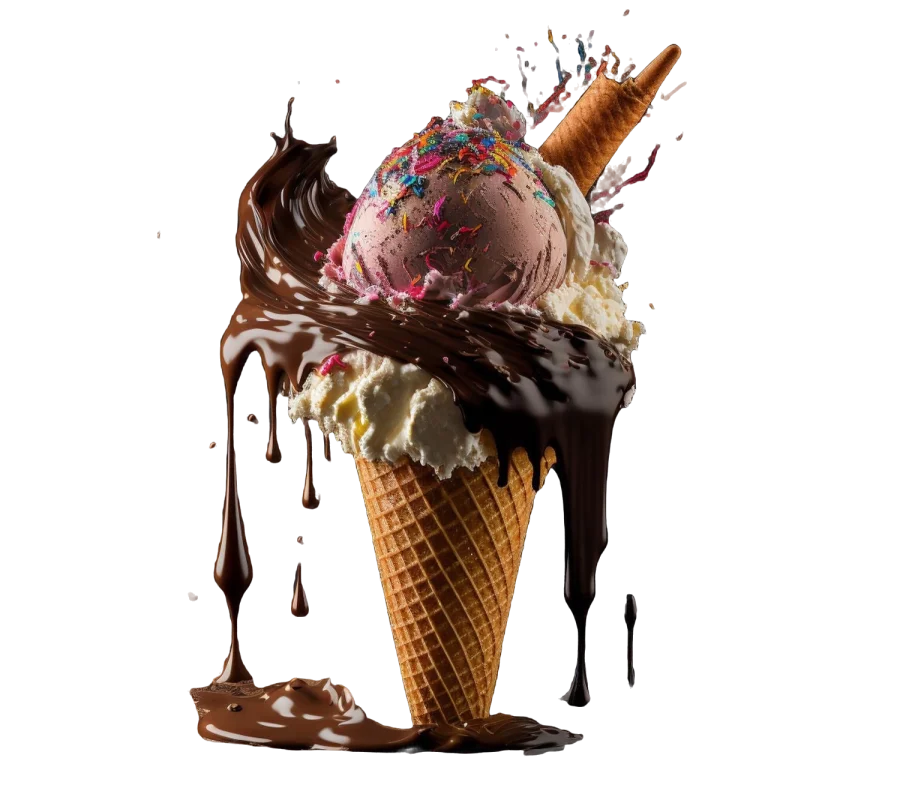 one-cone-ice-cream-isolated-black-background